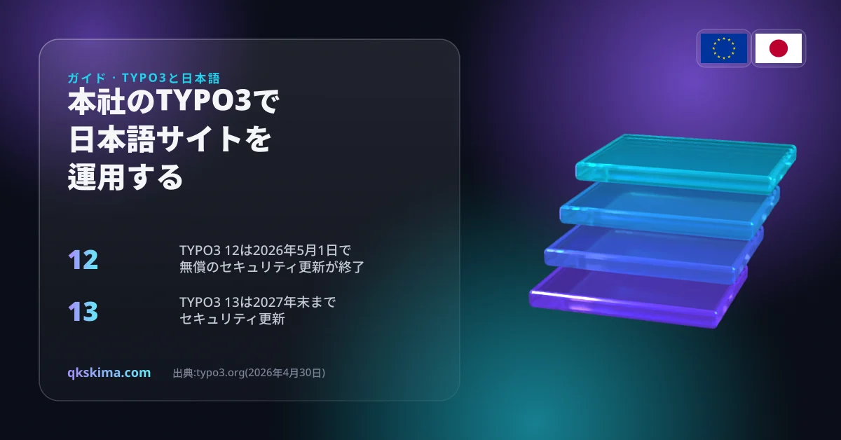 日本語サイトは本社のTYPO3にあるのに、本社には日本語を読める人がいない